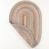 Rhody Rug Bar Harbor BH57 Butterfield Multi Oval Area Rug Back