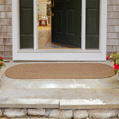 Rhody Rug Camden CD36 Shades of Brown Runner Area Rug Outdoors