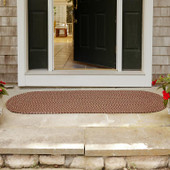 Rhody Rug Camden CD46 Garnet Tweed Runner Area Rug Outdoors