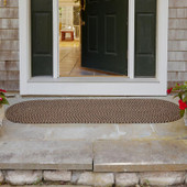 Rhody Rug Camden CD86 Shadow Tweed Runner Area Rug Outdoors