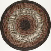 Rhody Rug Twin River TR82 Black Multi Round Area Rug Rhody Rug Twin River TR82 Black Multi Round Area Rug