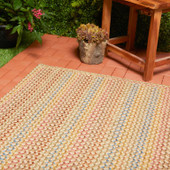 Rhody Rug Woodstock WO51 Khaki Multi Square Area Rug Outdoors Rhody Rug Woodstock WO51 Khaki Multi Square Area Rug Outdoors