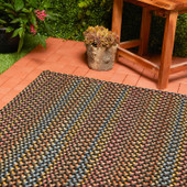 Rhody Rug Woodstock WO81 Onyx Multi Square Area Rug Outdoors Rhody Rug Woodstock WO81 Onyx Multi Square Area Rug Outdoors