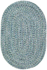 Capel Rugs Sea Glass 0110-400 Ocean Blue Area Rug Oval