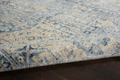 Nourison Lustrous Weave LUW02 Blue/Ivory Area Rug Texture