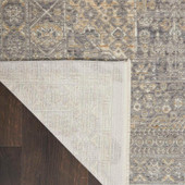 Nourison Lustrous Weave LUW02 Grey/Beige Area Rug Backing Nourison Lustrous Weave LUW02 Grey/Beige Area Rug Backing