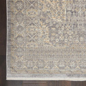 Nourison Lustrous Weave LUW02 Grey/Beige Area Rug Corner Nourison Lustrous Weave LUW02 Grey/Beige Area Rug Corner
