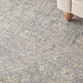 Nourison Lustrous Weave LUW02 Grey/Beige Area Rug Room Scene 2 Nourison Lustrous Weave LUW02 Grey/Beige Area Rug Room Scene 2