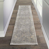 Nourison Lustrous Weave LUW02 Grey/Beige Runner Area Rug Room Scene Nourison Lustrous Weave LUW02 Grey/Beige Runner Area Rug Room Scene