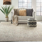 Nourison Lustrous Weave LUW02 Ivory/Beige Area Rug Room Scene Nourison Lustrous Weave LUW02 Ivory/Beige Area Rug Room Scene