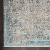 Nourison Starry Nights STN01 Cream/Blue Area Rug Corner Nourison Starry Nights STN01 Cream/Blue Area Rug Corner
