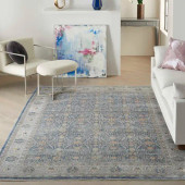 Nourison Starry Nights STN08 Lt. Blue Area Rug Room Scene Nourison Starry Nights STN08 Lt. Blue Area Rug Room Scene