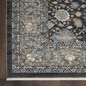 Nourison Starry Nights STN11 Grey/Blue Area Rug Corner