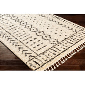 Surya Berber Shag BBE-2311 Area Rug on Angle Surya Berber Shag BBE-2311 Area Rug on Angle