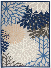 Nourison Aloha ALH05 Blue Multicolor Area Rug Nourison Aloha ALH05 Blue Multicolor Area Rug
