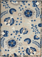 Nourison Aloha ALH17 Natural Blue Area Rug Nourison Aloha ALH17 Natural Blue Area Rug