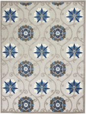 Nourison Aloha ALH19 Grey Blue Area Rug Nourison Aloha ALH19 Grey Blue Area Rug