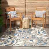 Nourison Aloha ALH20 Grey Multi Area Rug Room Scene Nourison Aloha ALH20 Grey Multi Area Rug Room Scene
