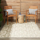Nourison Aloha ALH21 Natural Area Rug Room Scene Nourison Aloha ALH21 Natural Area Rug Room Scene