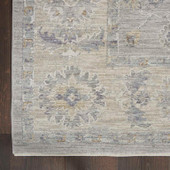 Nourison Infinite IFT02 Grey Area Rug Corner Nourison Infinite IFT02 Grey Area Rug Corner