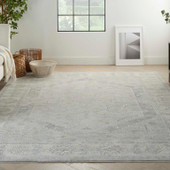 Nourison Infinite IFT02 Grey Area Rug Room Scene Nourison Infinite IFT02 Grey Area Rug Room Scene