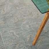 Nourison Infinite IFT02 Blue Area Rug Lifestyle Scene