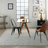 Nourison Infinite IFT02 Blue Area Rug Room Scene Nourison Infinite IFT02 Blue Area Rug Room Scene