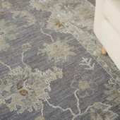 Nourison Infinite IFT03 Charcoal Area Rug Lifestyle Scene Nourison Infinite IFT03 Charcoal Area Rug Lifestyle Scene