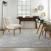 Nourison Infinite IFT04 Charcoal Area Rug Room Scene Nourison Infinite IFT04 Charcoal Area Rug Room Scene