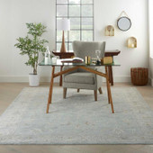Nourison Infinite IFT05 Blue Area Rug Room Scene Nourison Infinite IFT05 Blue Area Rug Room Scene