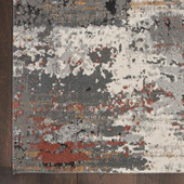 Nourison Tangra TNR02 Grey Multi Area Rug Corner Nourison Tangra TNR02 Grey Multi Area Rug Corner