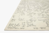 Annie ANN-01 White Grey Area Rug - Magnolia Home by Joanna Gaines Angle Annie ANN-01 White Grey Area Rug - Magnolia Home by Joanna Gaines Angle