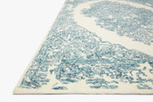 Annie ANN-02 White Blue Area Rug - Magnolia Home by Joanna Gaines Angle Annie ANN-02 White Blue Area Rug - Magnolia Home by Joanna Gaines Angle