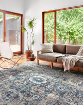 Loloi II Samra SAM-02 Grey Multi Area Rug Room Scene Loloi II Samra SAM-02 Grey Multi Area Rug Room Scene