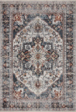 Loloi II Samra SAM-09 Ivory Denim Area Rug Loloi II Samra SAM-09 Ivory Denim Area Rug