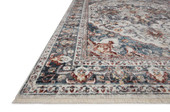 Loloi II Samra SAM-09 Ivory Denim Area Rug Angle Loloi II Samra SAM-09 Ivory Denim Area Rug Angle