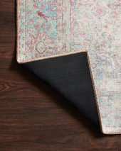 Loloi II Wynter WYN-04 Red Teal Area Rug Backing