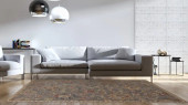 Loloi Giada GIA-03 Silver Multi Area Rug Room Scene Loloi Giada GIA-03 Silver Multi Area Rug Room Scene