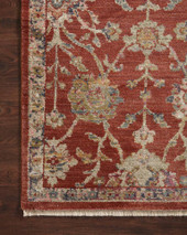 Loloi Giada GIA-05 Red Multi Area Rug Corner Loloi Giada GIA-05 Red Multi Area Rug Corner