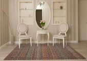 Loloi Lourdes LOU-03 Stone Multi Area Rug Room Scene Loloi Lourdes LOU-03 Stone Multi Area Rug Room Scene