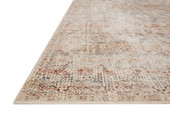 Loloi Lourdes LOU-04 Ivory Spice Area Rug Angle Loloi Lourdes LOU-04 Ivory Spice Area Rug Angle