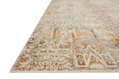 Loloi Lourdes LOU-05 Ivory Orange Area Rug Angle Loloi Lourdes LOU-05 Ivory Orange Area Rug Angle