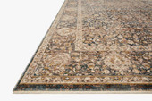 Loloi Lourdes LOU-08 Charcoal Ivory Area Rug Angle Loloi Lourdes LOU-08 Charcoal Ivory Area Rug Angle