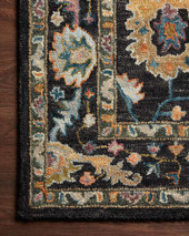 Loloi Padma PMA-01 Black Multi Area Rug Corner Loloi Padma PMA-01 Black Multi Area Rug Corner