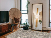 Loloi Tatum TW-05 Natural/Sky Area Rug Room Scene Loloi Tatum TW-05 Natural/Sky Area Rug Room Scene