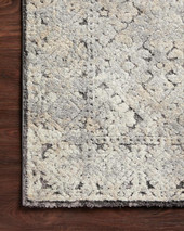 Loloi Theory THY-05 Grey Sand Area Rug Corner Loloi Theory THY-05 Grey Sand Area Rug Corner