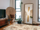 Loloi Tatum TW-05 Natural/Sky Area Rug Room Scene Loloi Tatum TW-05 Natural/Sky Area Rug Room Scene