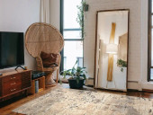 Loloi Tatum TW-05 Natural/Sky Area Rug Room Scene Loloi Tatum TW-05 Natural/Sky Area Rug Room Scene