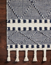 Loloi II Sawyer SAW-02 Navy Area Rug Corner Loloi II Sawyer SAW-02 Navy Area Rug Corner