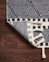 Loloi II Sawyer SAW-02 Navy Area Rug Backing Loloi II Sawyer SAW-02 Navy Area Rug Backing